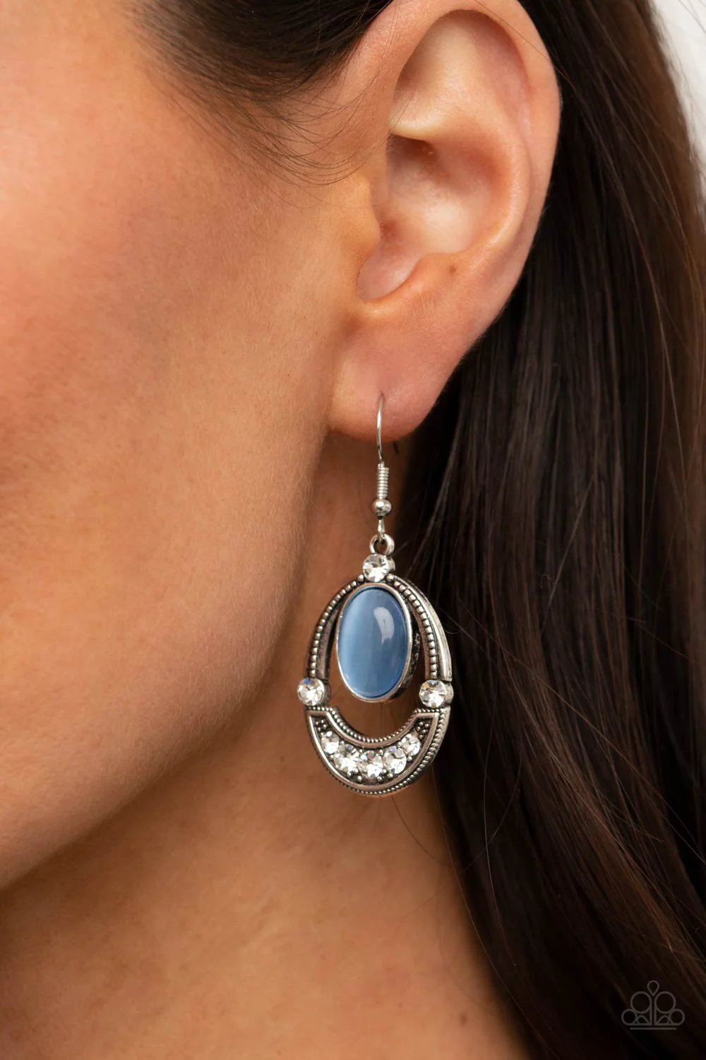 Serene Shimmer Blue Earrings