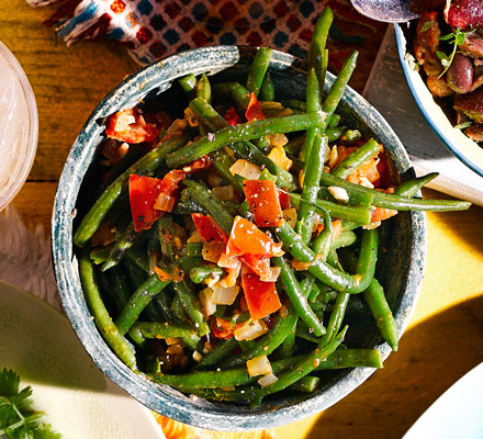 caribbean garlic green beans